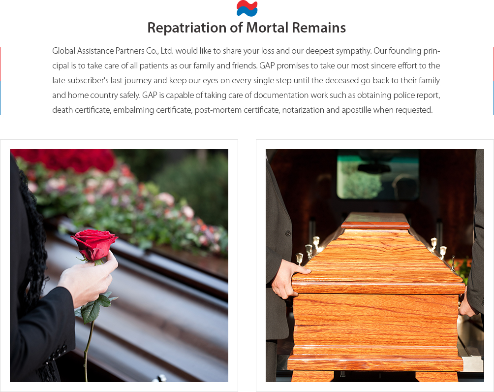 Repatriation of Mortal Remains
